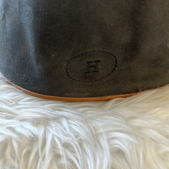 HERMES DRAWSTRING GRAY CANVAS BACKPACK - Picture 3 of 13